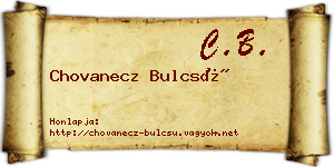Chovanecz Bulcsú névjegykártya
